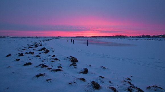 on a cold wintermorning