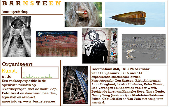 Doorlopende kunstexpositie  in De Telefooncentrale vanaf 15 janu