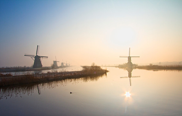 sunrise at Kinderdijk 6
