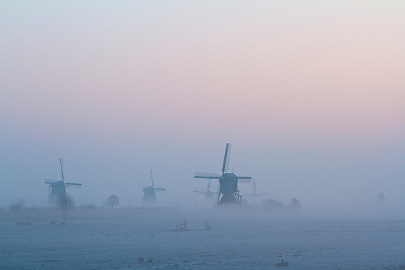 sunrise at Kinderdijk 1
